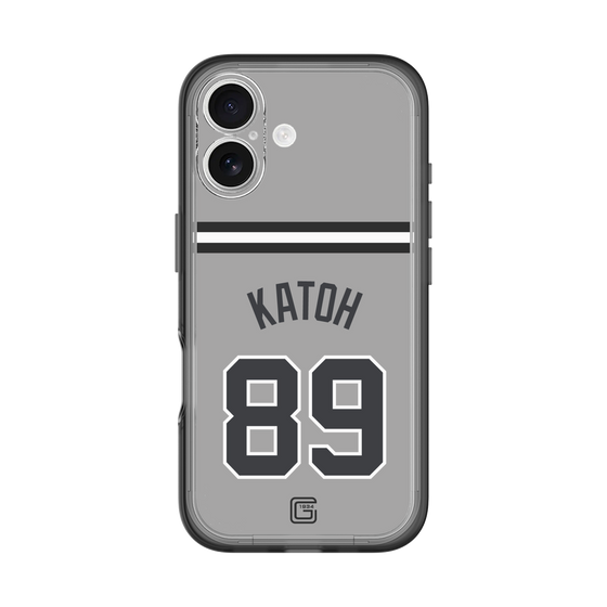 スリムプロテクションプレミアムケース［ 読売ジャイアンツ - #89 KATOH - ビジター ］