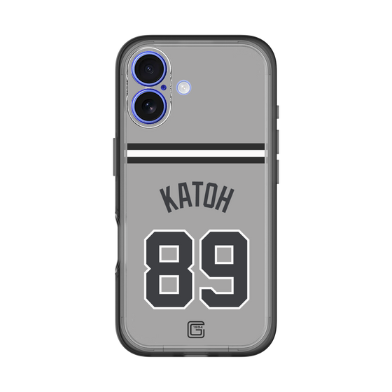 スリムプロテクションプレミアムケース［ 読売ジャイアンツ - #89 KATOH - ビジター ］