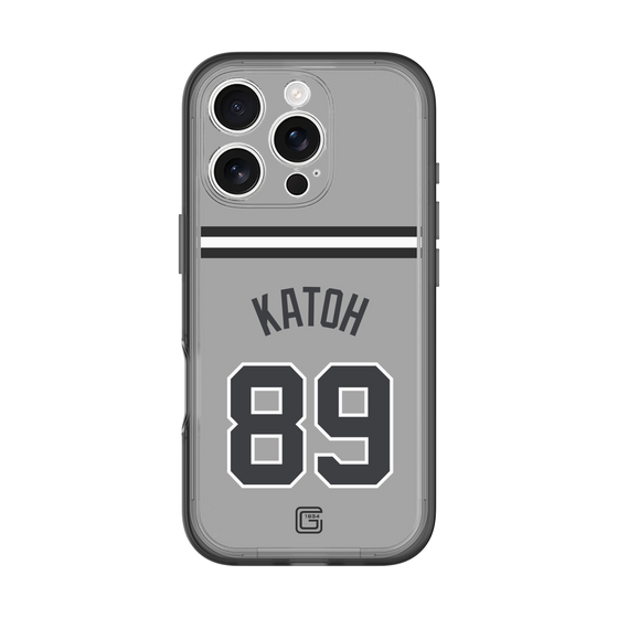 スリムプロテクションプレミアムケース［ 読売ジャイアンツ - #89 KATOH - ビジター ］