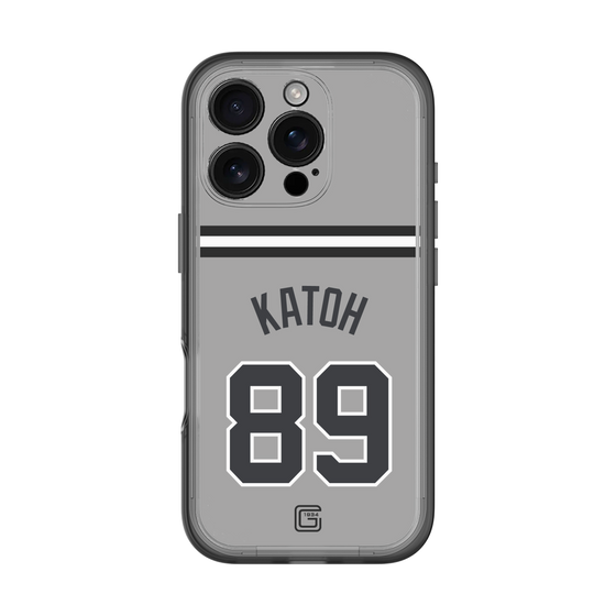 スリムプロテクションプレミアムケース［ 読売ジャイアンツ - #89 KATOH - ビジター ］