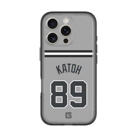 スリムプロテクションプレミアムケース［ 読売ジャイアンツ - #89 KATOH - ビジター ］