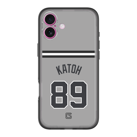スリムプロテクションプレミアムケース［ 読売ジャイアンツ - #89 KATOH - ビジター ］