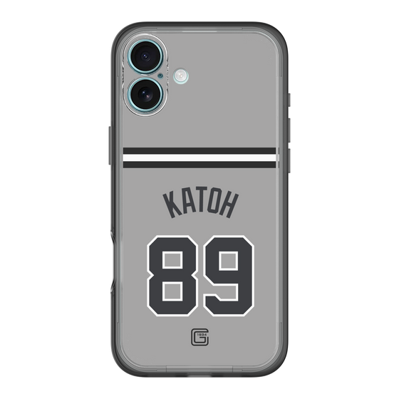スリムプロテクションプレミアムケース［ 読売ジャイアンツ - #89 KATOH - ビジター ］