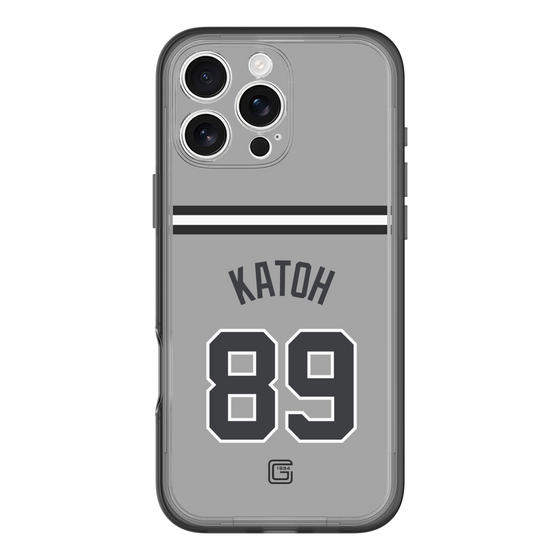 スリムプロテクションプレミアムケース［ 読売ジャイアンツ - #89 KATOH - ビジター ］