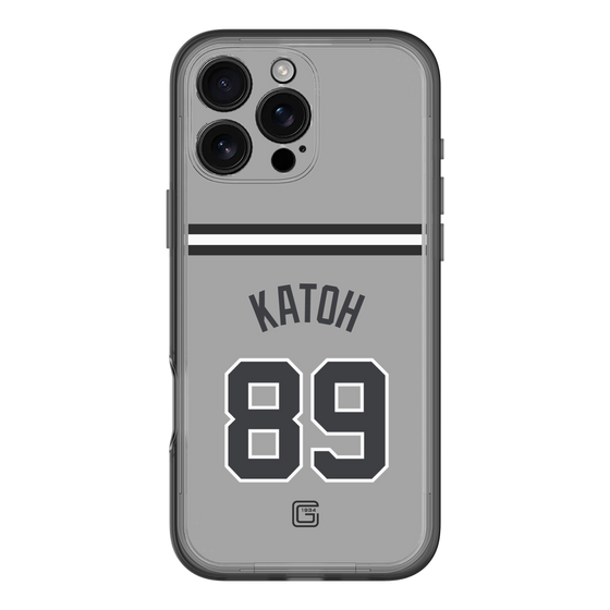 スリムプロテクションプレミアムケース［ 読売ジャイアンツ - #89 KATOH - ビジター ］
