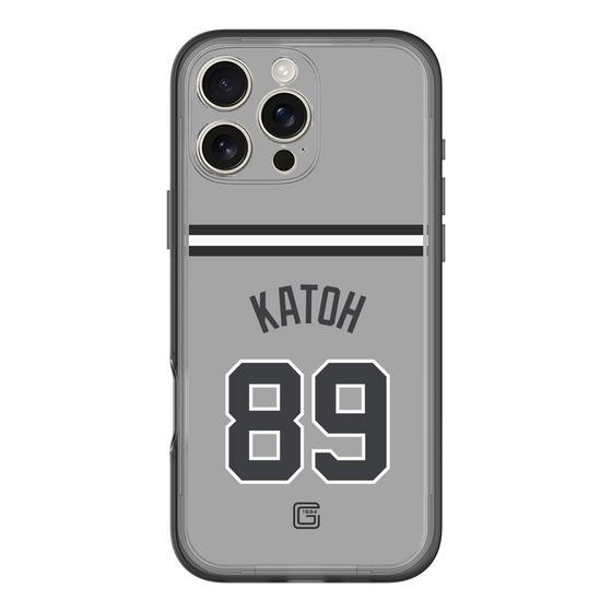 スリムプロテクションプレミアムケース［ 読売ジャイアンツ - #89 KATOH - ビジター ］
