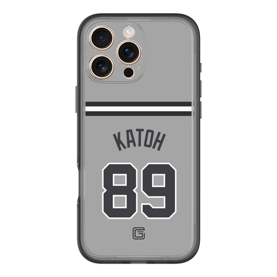スリムプロテクションプレミアムケース［ 読売ジャイアンツ - #89 KATOH - ビジター ］