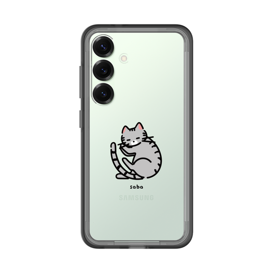 スリムプロテクションプレミアムケース［ オリジナル - CASEPLAYネコ - saba ］