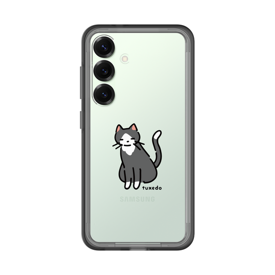 スリムプロテクションプレミアムケース［ オリジナル - CASEPLAYネコ - tuxedo ］