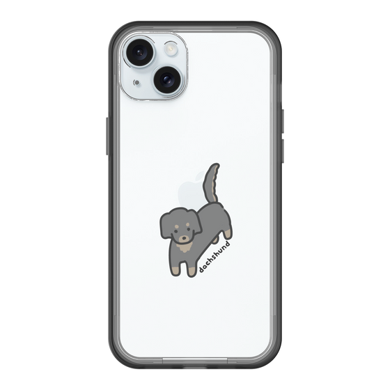 スリムプロテクションプレミアムケース［ オリジナル - CASEPLAYイヌ - dachsund ］