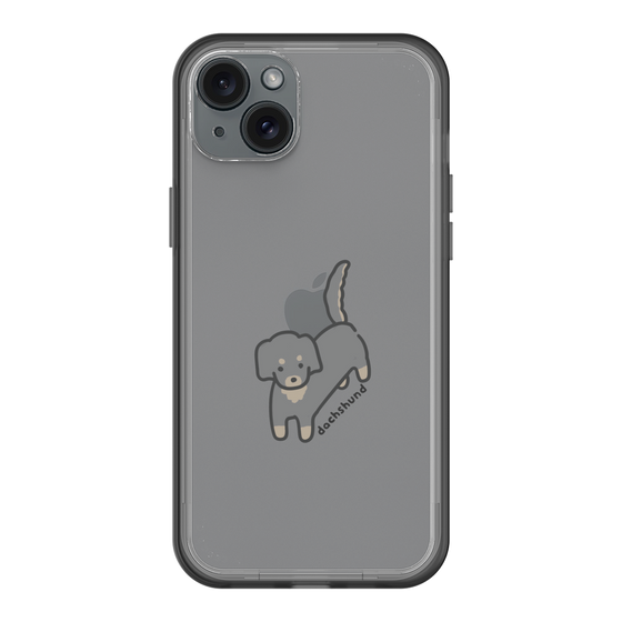 スリムプロテクションプレミアムケース［ オリジナル - CASEPLAYイヌ - dachsund ］