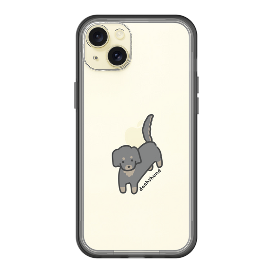 スリムプロテクションプレミアムケース［ オリジナル - CASEPLAYイヌ - dachsund ］