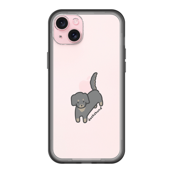 スリムプロテクションプレミアムケース［ オリジナル - CASEPLAYイヌ - dachsund ］