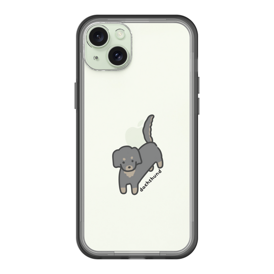 スリムプロテクションプレミアムケース［ オリジナル - CASEPLAYイヌ - dachsund ］