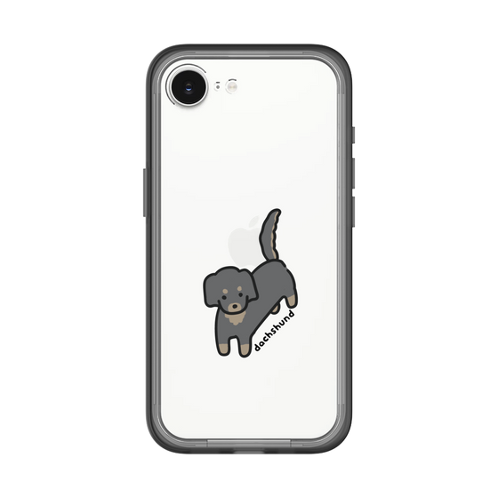 スリムプロテクションプレミアムケース［ オリジナル - CASEPLAYイヌ - dachsund ］