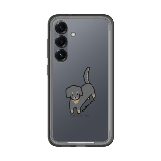 スリムプロテクションプレミアムケース［ オリジナル - CASEPLAYイヌ - dachsund ］