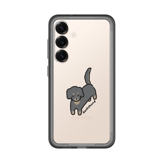 スリムプロテクションプレミアムケース［ オリジナル - CASEPLAYイヌ - dachsund ］