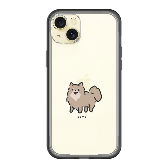 スリムプロテクションプレミアムケース［ オリジナル - CASEPLAYイヌ - pome ］