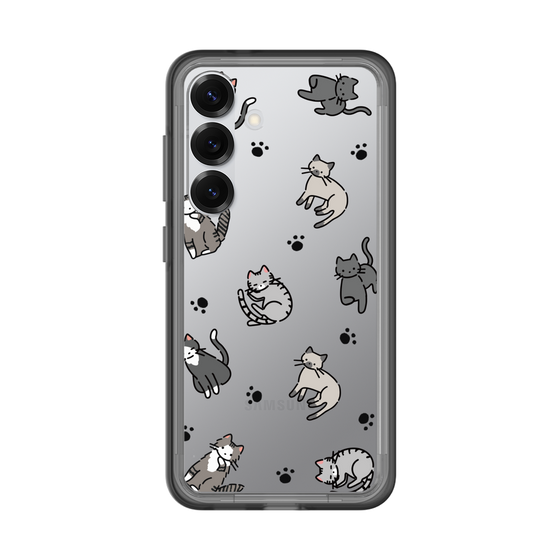 スリムプロテクションプレミアムケース［ オリジナル - CASEPLAYネコ総柄 - color ］