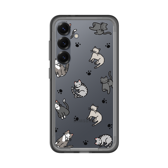 スリムプロテクションプレミアムケース［ オリジナル - CASEPLAYネコ総柄 - color ］