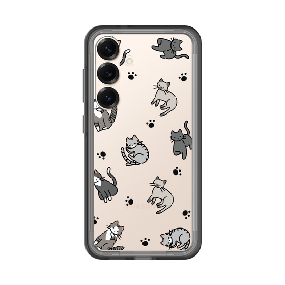 スリムプロテクションプレミアムケース［ オリジナル - CASEPLAYネコ総柄 - color ］