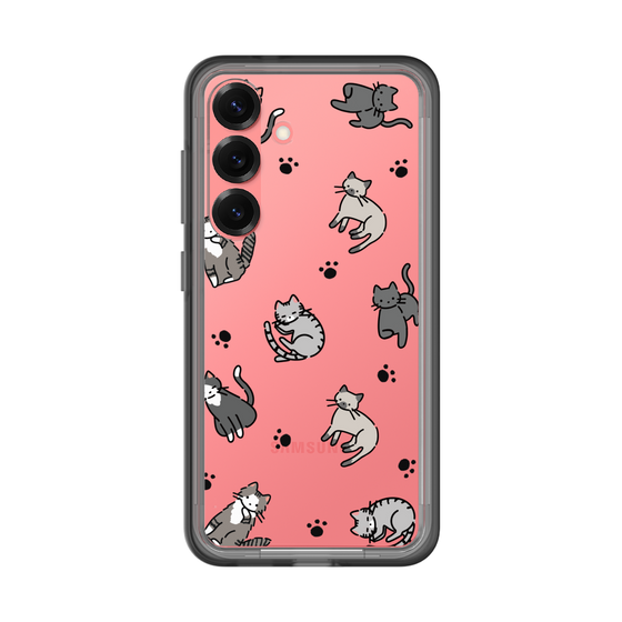 スリムプロテクションプレミアムケース［ オリジナル - CASEPLAYネコ総柄 - color ］