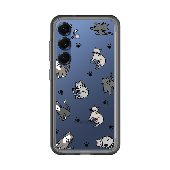 スリムプロテクションプレミアムケース［ オリジナル - CASEPLAYネコ総柄 - color ］
