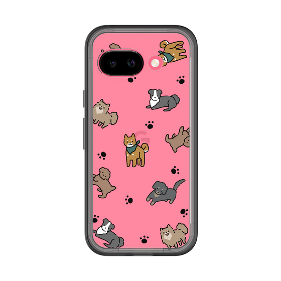 スリムプロテクションプレミアムケース［ オリジナル - CASEPLAYイヌ総柄 - color ］