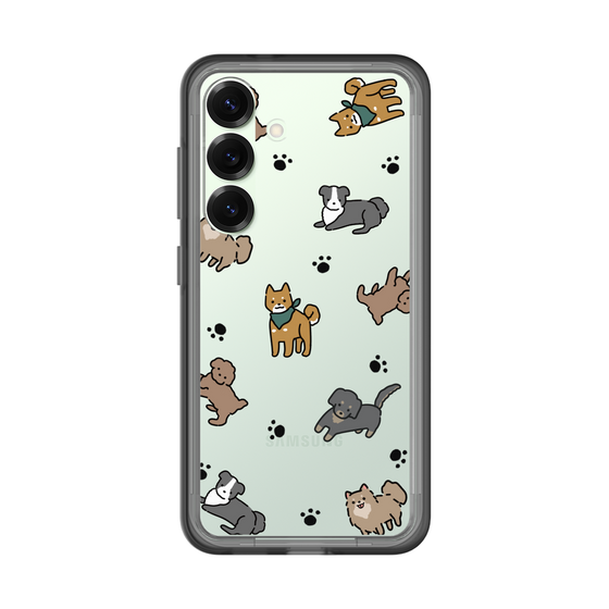 スリムプロテクションプレミアムケース［ オリジナル - CASEPLAYイヌ総柄 - color ］