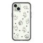 スリムプロテクションプレミアムケース［ オリジナル - CASEPLAYネコ総柄 - black ］