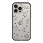 スリムプロテクションプレミアムケース［ オリジナル - CASEPLAYネコ総柄 - black ］