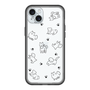 スリムプロテクションプレミアムケース［ オリジナル - CASEPLAYイヌ総柄 - black ］