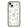 スリムプロテクションプレミアムケース［ オリジナル - CASEPLAYイヌ総柄 - black ］