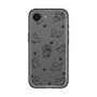 スリムプロテクションプレミアムケース［ オリジナル - CASEPLAYイヌ総柄 - black ］