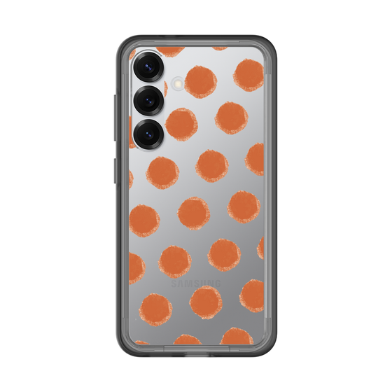 スリムプロテクションプレミアムケース［ オリジナル - 推し色水玉 - レッド ］