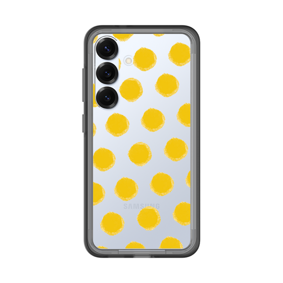 スリムプロテクションプレミアムケース［ オリジナル - 推し色水玉 - イエロー ］