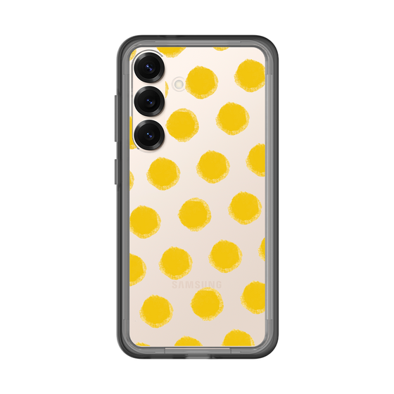 スリムプロテクションプレミアムケース［ オリジナル - 推し色水玉 - イエロー ］