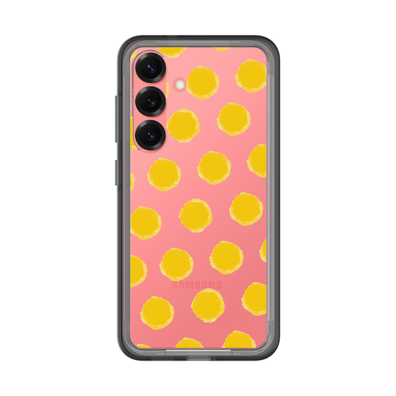 スリムプロテクションプレミアムケース［ オリジナル - 推し色水玉 - イエロー ］