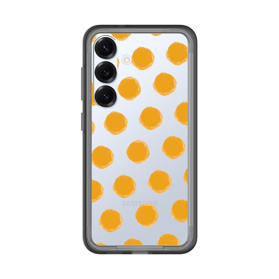 スリムプロテクションプレミアムケース［ オリジナル - 推し色水玉 - オレンジ ］