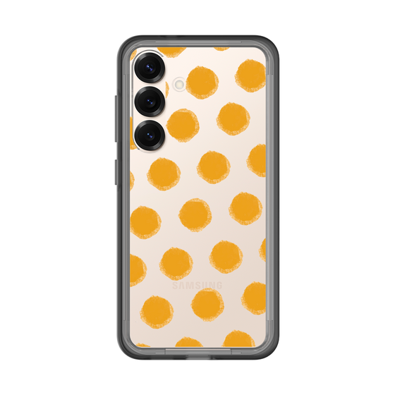 スリムプロテクションプレミアムケース［ オリジナル - 推し色水玉 - オレンジ ］