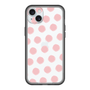 スリムプロテクションプレミアムケース［ オリジナル - 推し色水玉 - ピンク ］