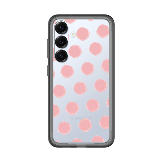 スリムプロテクションプレミアムケース［ オリジナル - 推し色水玉 - ピンク ］