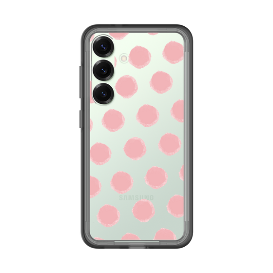 スリムプロテクションプレミアムケース［ オリジナル - 推し色水玉 - ピンク ］