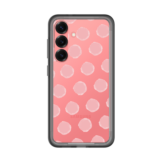 スリムプロテクションプレミアムケース［ オリジナル - 推し色水玉 - ピンク ］