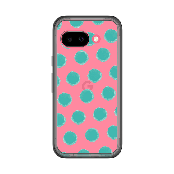 スリムプロテクションプレミアムケース［ オリジナル - 推し色水玉 - グリーン ］