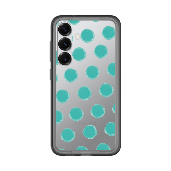 スリムプロテクションプレミアムケース［ オリジナル - 推し色水玉 - グリーン ］