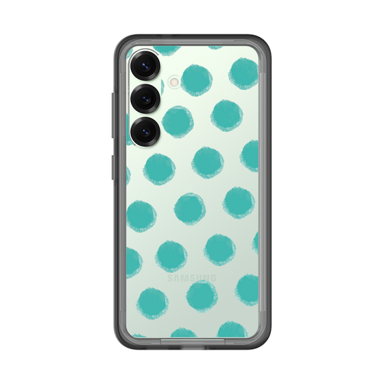 スリムプロテクションプレミアムケース［ オリジナル - 推し色水玉 - グリーン ］