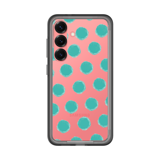 スリムプロテクションプレミアムケース［ オリジナル - 推し色水玉 - グリーン ］