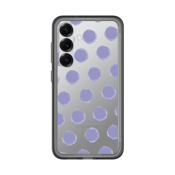 スリムプロテクションプレミアムケース［ オリジナル - 推し色水玉 - パープル ］