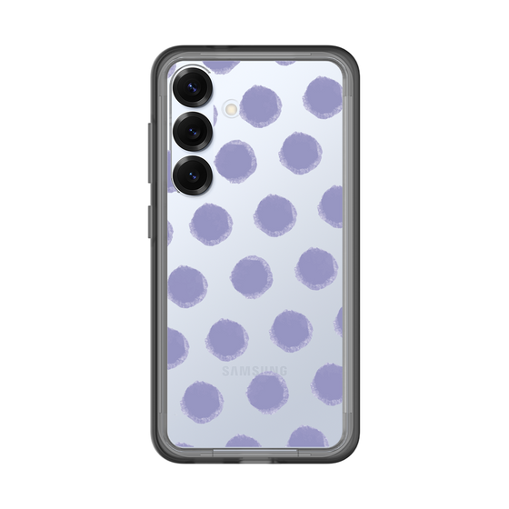 スリムプロテクションプレミアムケース［ オリジナル - 推し色水玉 - パープル ］